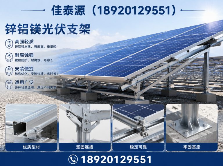 西青区热镀锌光伏支架展示图